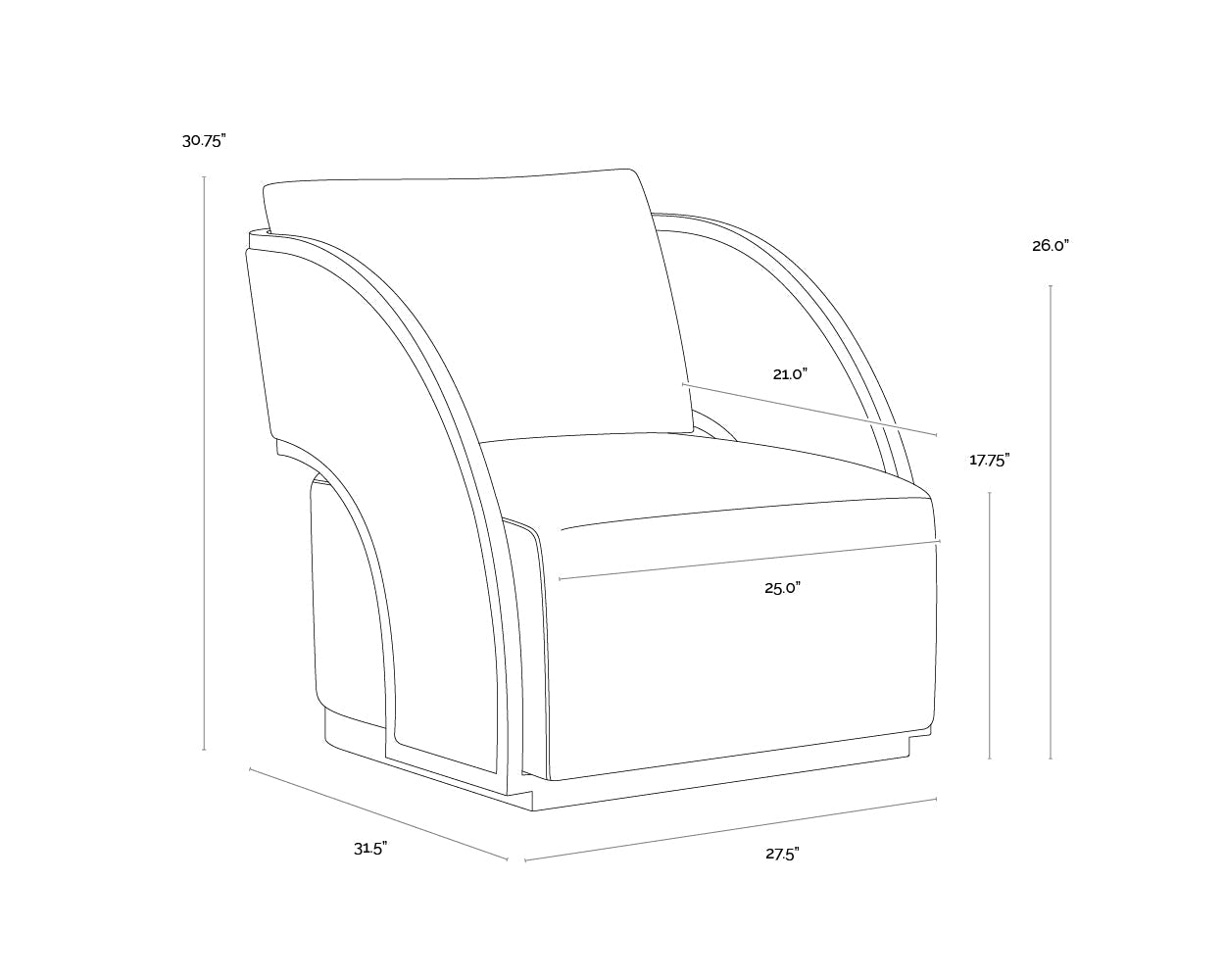 baz-swivel-lounge-chair-111242 - view 9
