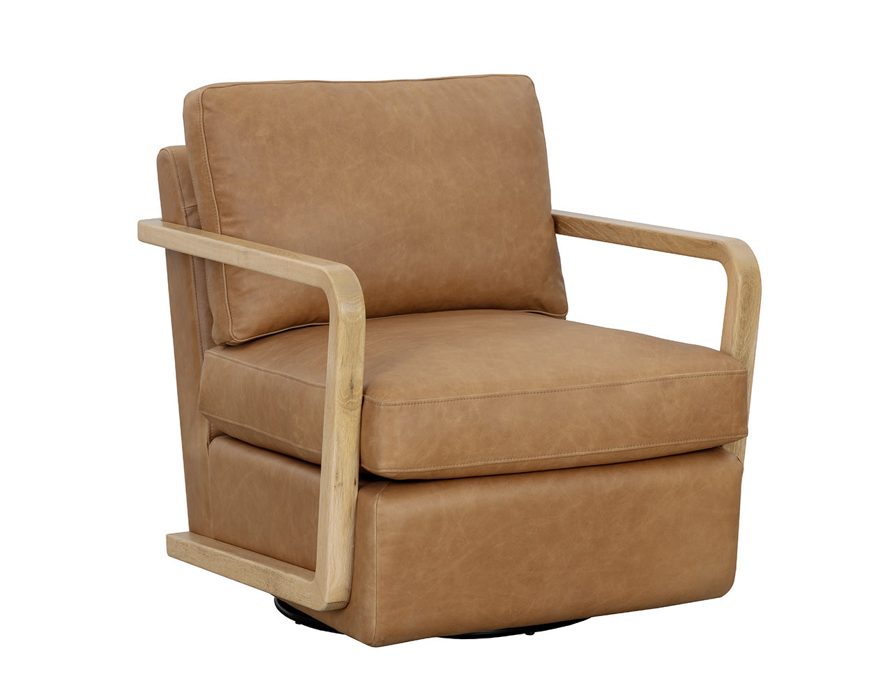 castell-swivel-lounge-chair-rustic-oak-111249 - view 5
