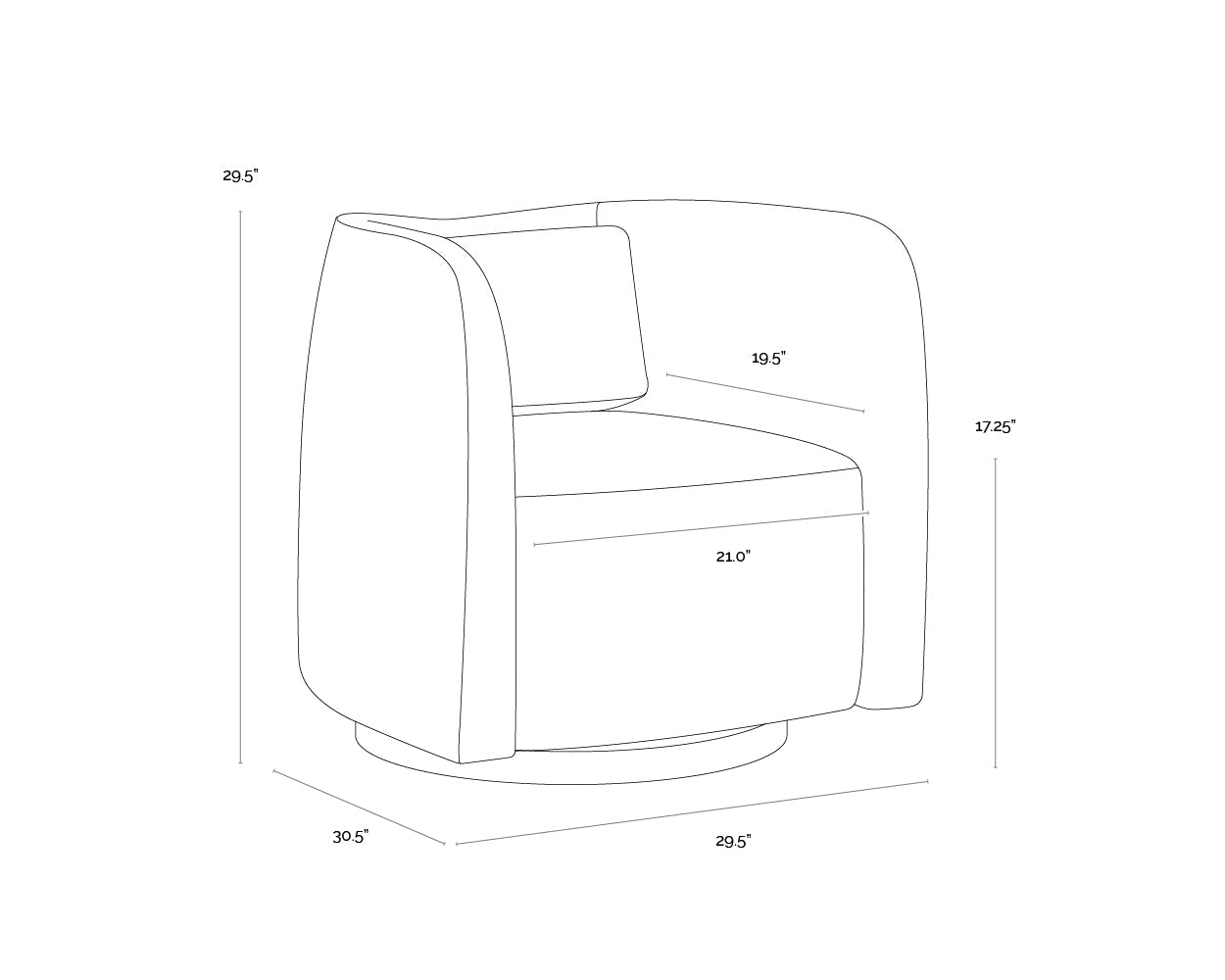 emilie-swivel-lounge-chair-111250 - view 18