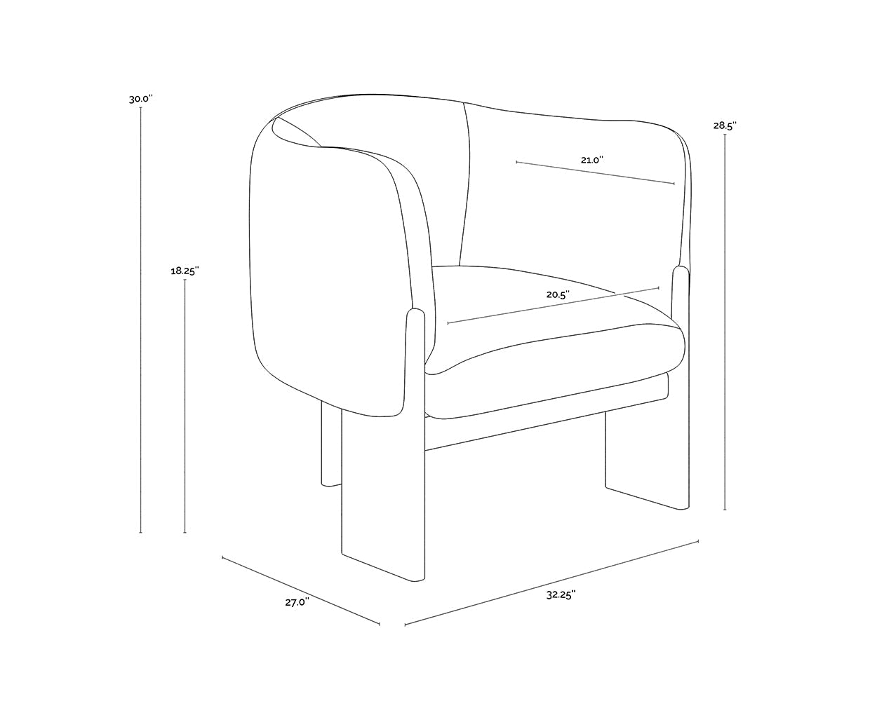 trine-lounge-chair-dark-brown-111408 - view 13