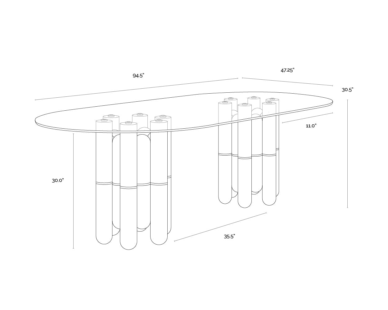 yanna-dining-table-945-111550 - view 7