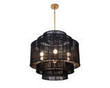 alyssa-chandelier-black-jute-111705 - view 4
