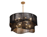 rhine-chandelier-black-jute-111707 - view 3