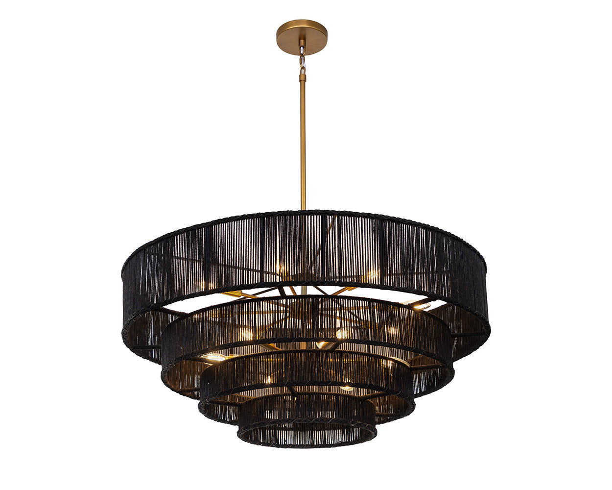 lumina-chandelier-black-jute-111709 - view 3