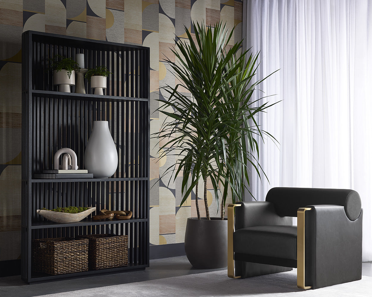 tessa-bookcase-black-111741 - view 2