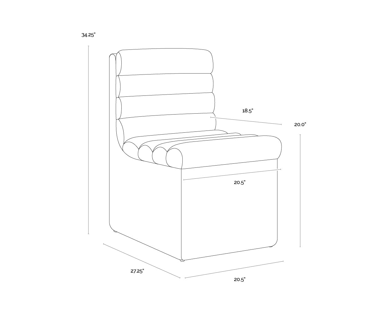 norm-wheeled-dining-chair-111764 - view 20