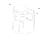 marita-dining-armchair-black-112101 - view 11