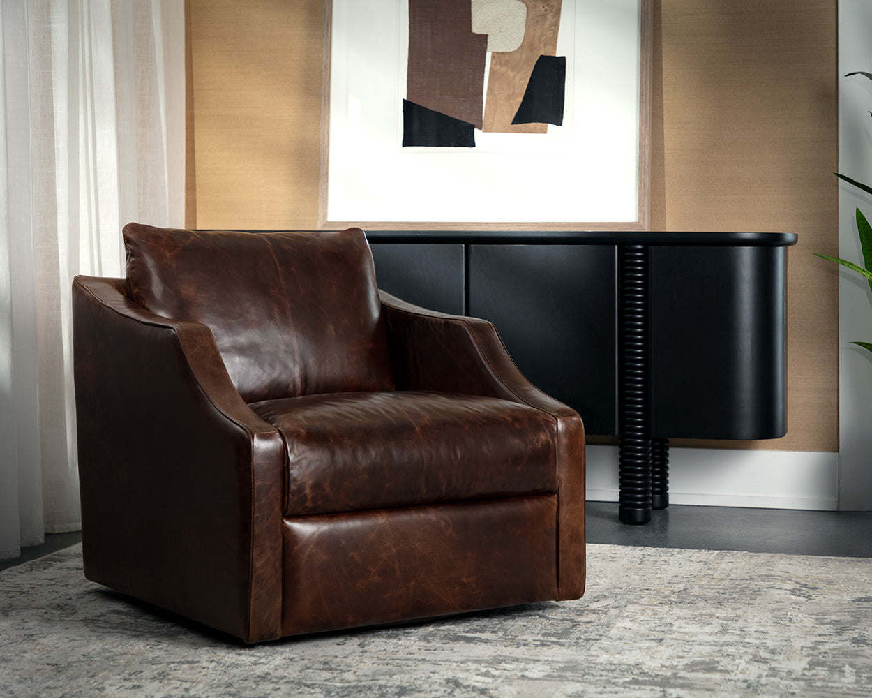 orwell-swivel-lounge-chair-112041 - view 2