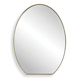 Cabell Oval Mirror, Brass - Kings Fine Art & Decor