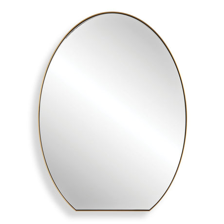 Cabell Oval Mirror, Brass - Kings Fine Art & Decor