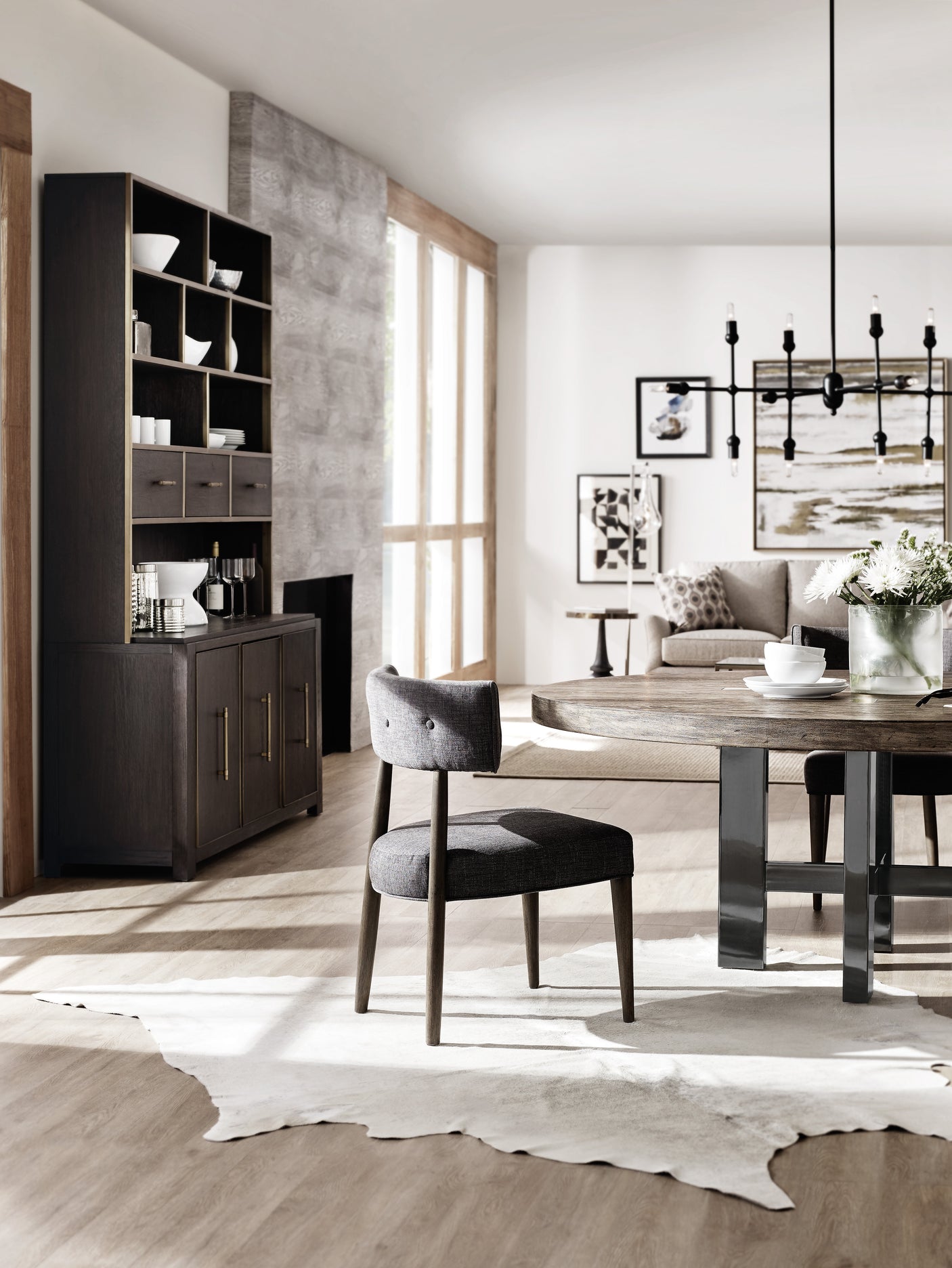 Hooker Furniture Curata 72in Round Dining Table 1600-75211-MWD