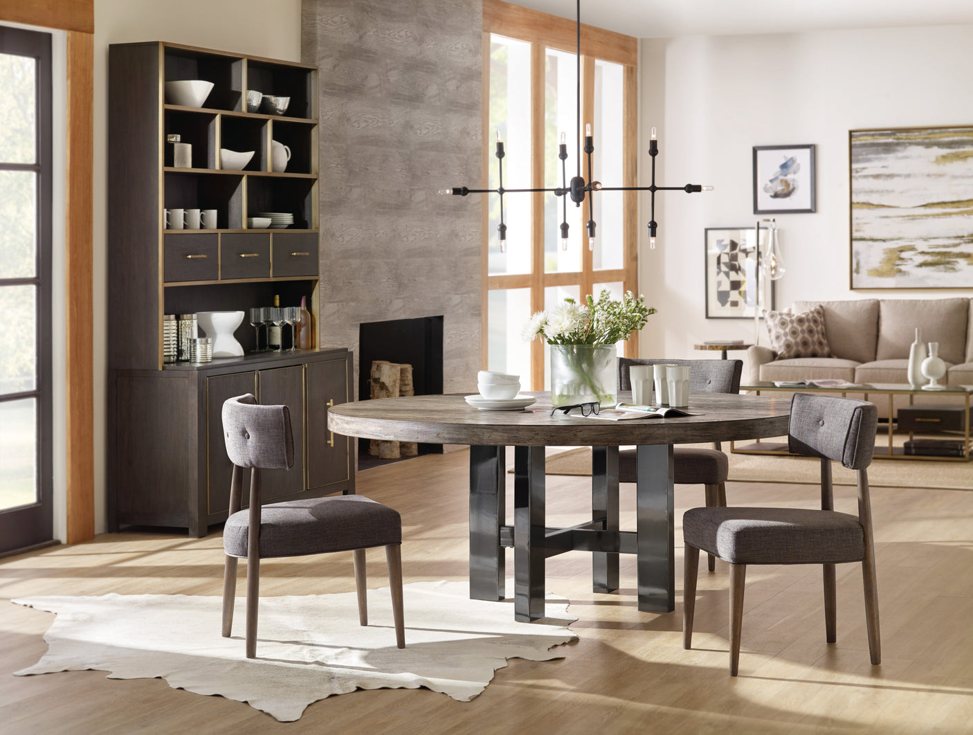 Hooker Furniture Curata 72in Round Dining Table 1600-75211-MWD