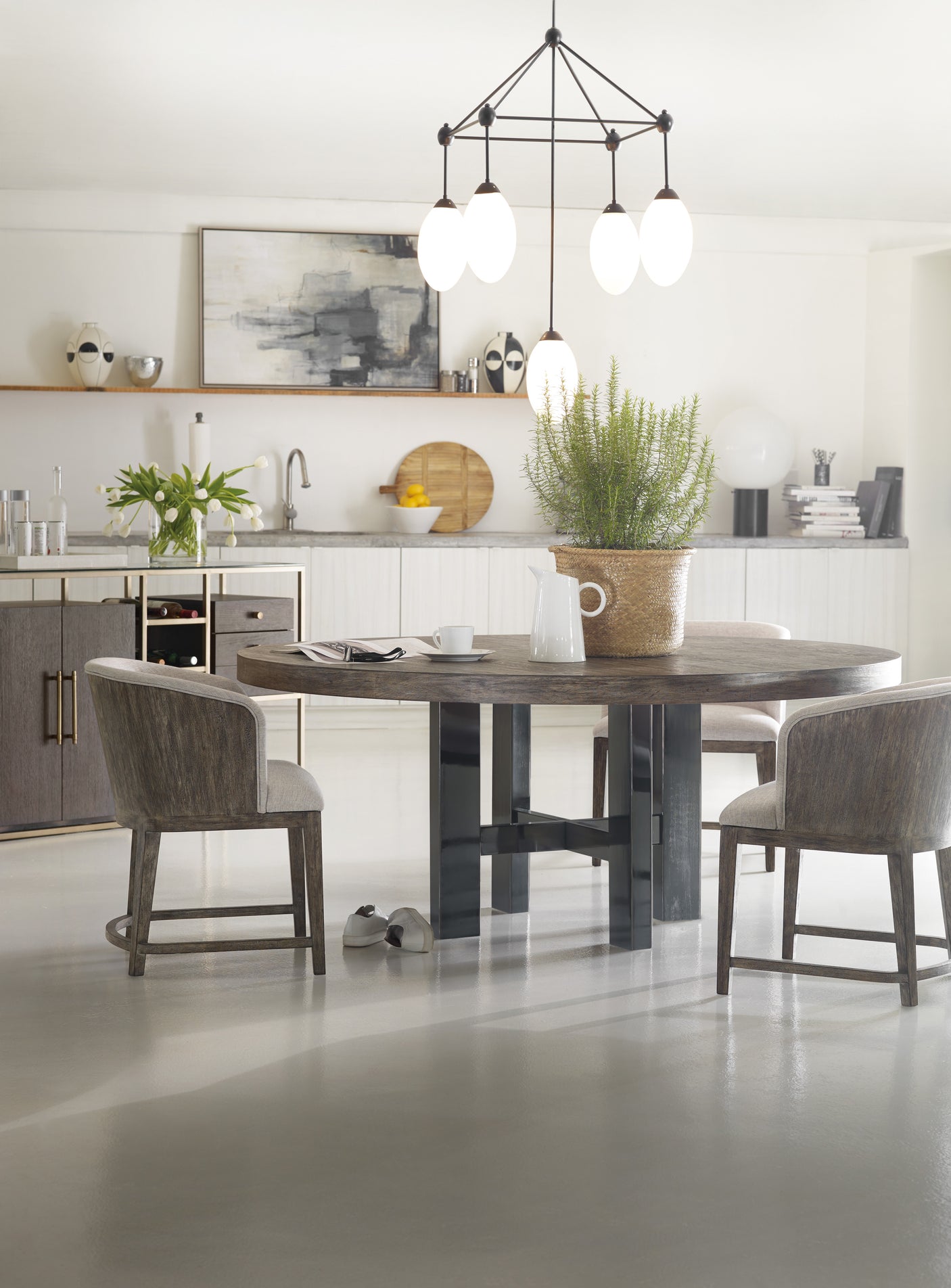Hooker Furniture Curata 72in Round Dining Table 1600-75211-MWD