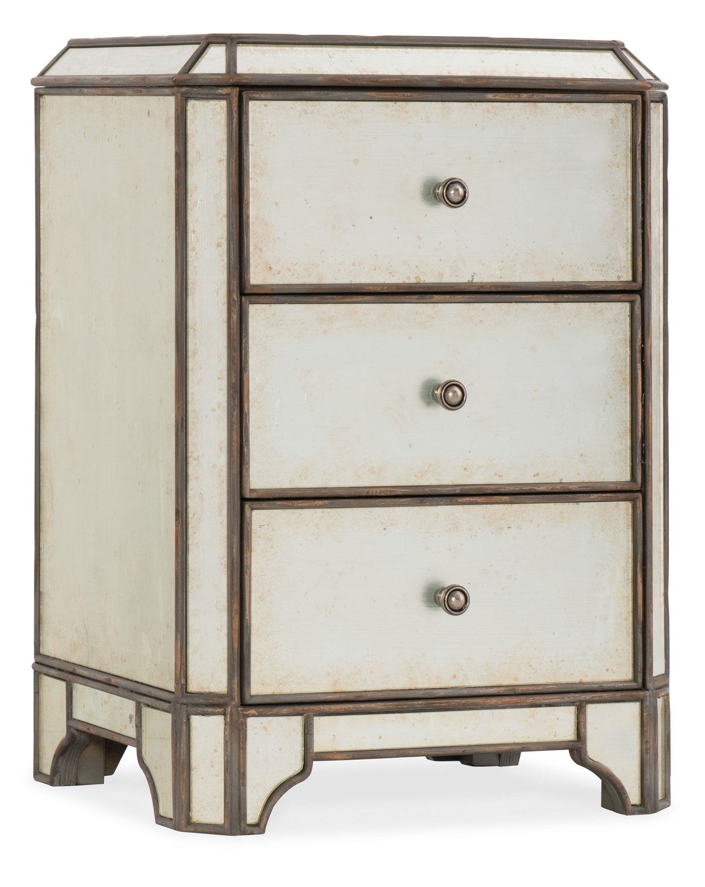 Hooker Furniture Arabella Mirrored Three-Drawer Nightstand 1610-90116-EGLO