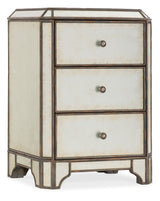 Hooker Furniture Arabella Mirrored Three-Drawer Nightstand 1610-90116-EGLO