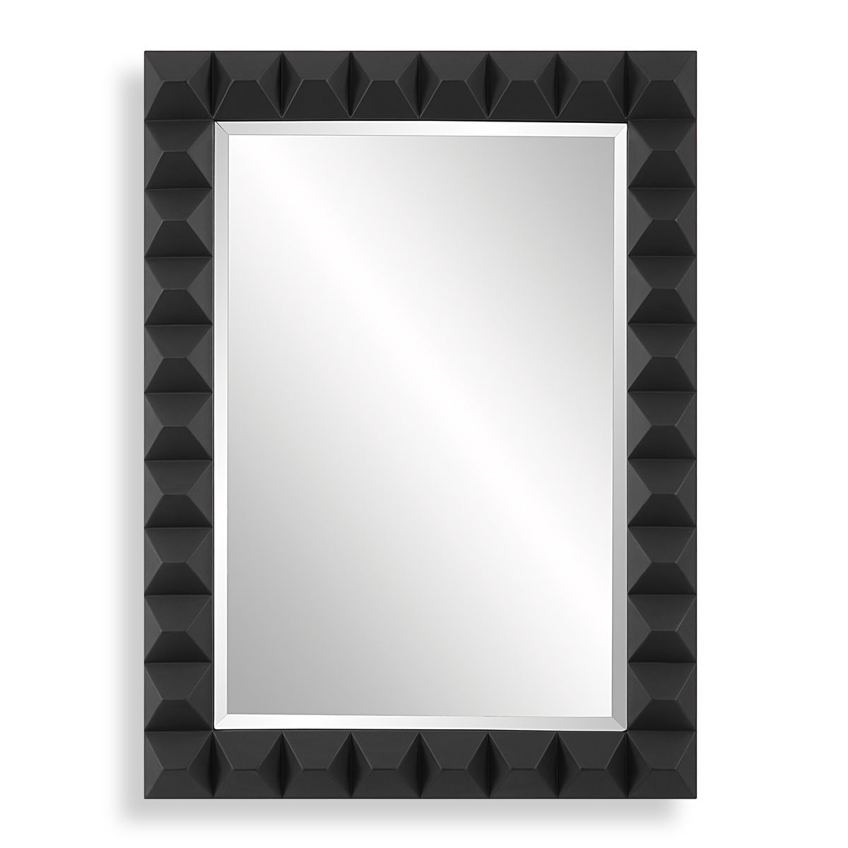 Studded Mirror, Black - Kings Fine Art & Decor