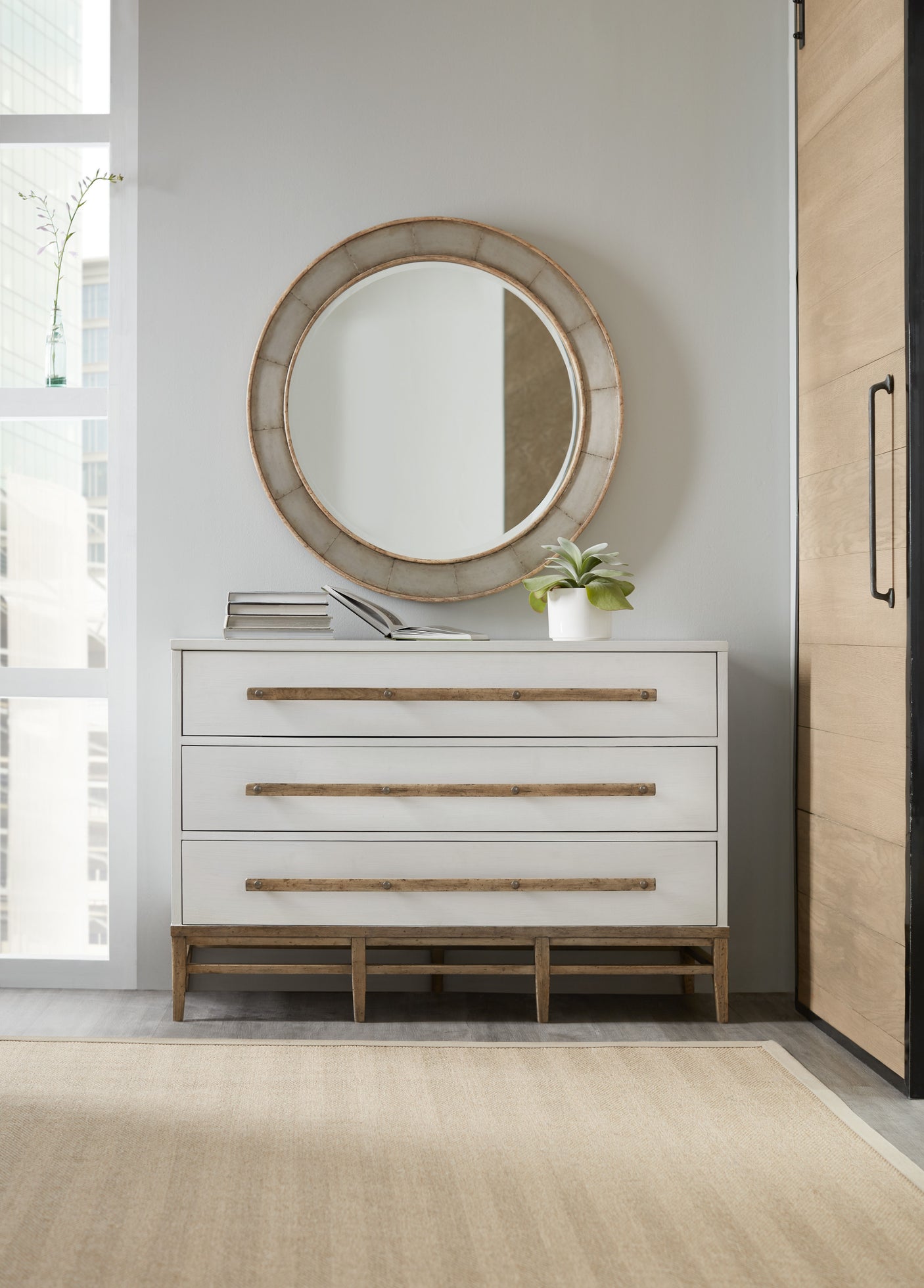 Hooker Furniture Urban Elevation Three-Drawer Bachelors Chest 1620-90101-WH