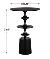 Flight Accent Table, Black
