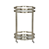 Quatrefoil Bar Cart - Silver