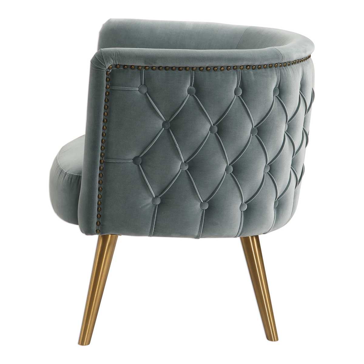 Haider Accent Chair, Slate Blue