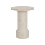 George Marble Side Table - White