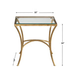 Alayna End Table, Gold