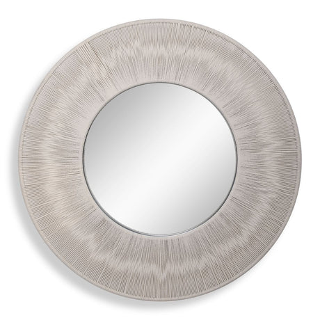 Sailor's Knot Round Mirror, White - Kings Fine Art & Decor