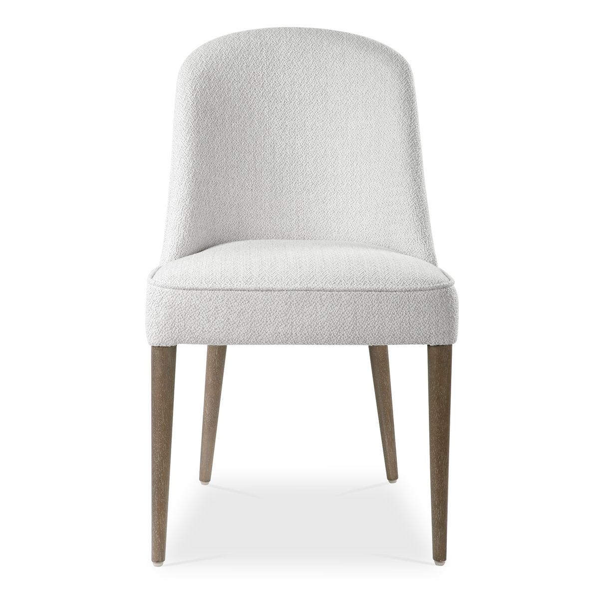 Brie Armless Chair, White, 2 Per Box, Priced Each