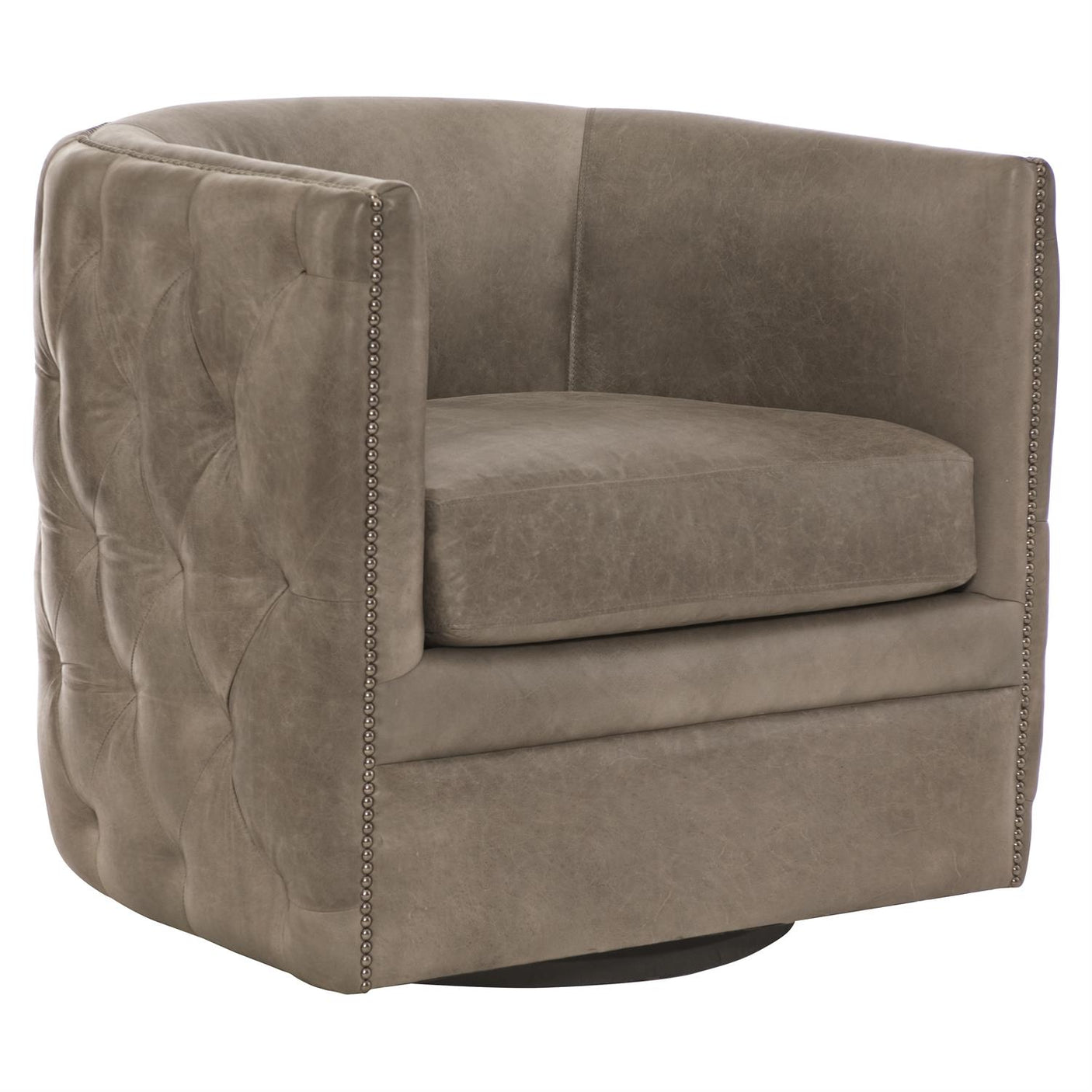 PALAZZO LEATHER SWIVEL CHAIR