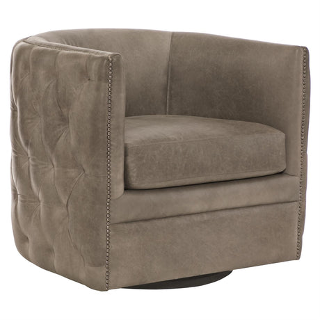 PALAZZO LEATHER SWIVEL CHAIR