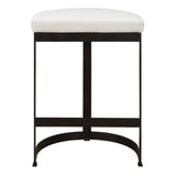 Ivanna Counter Stool, Black - White