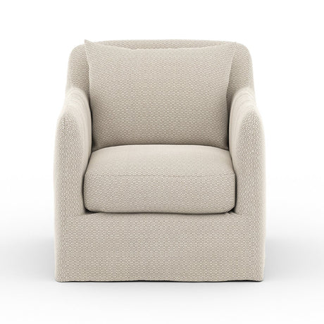 Dade Outdoor Slipcover Swivel Chair - Kings Fine Art & Decor