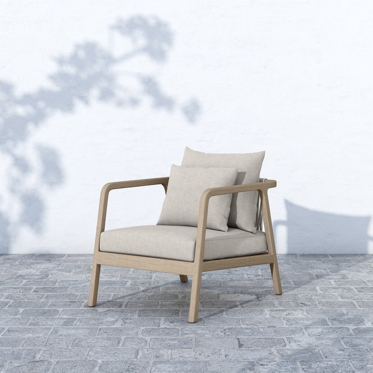 Numa Outdoor Chair - Washed Brown - Kings Fine Art & Decor