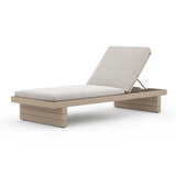 Leroy Outdoor Chaise - Washed Brown - Kings Fine Art & Decor