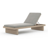 Leroy Outdoor Chaise - Washed Brown - Kings Fine Art & Decor