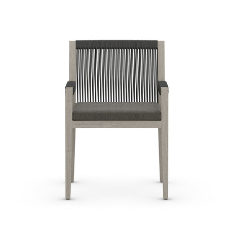 Sherwood Outdoor Dining Armchair, Weathered Grey - Kings Fine Art & Decor