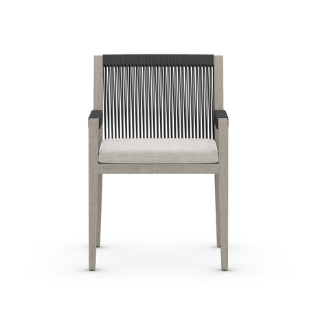 Sherwood Outdoor Dining Armchair, Weathered Grey - Kings Fine Art & Decor
