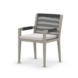 Sherwood Outdoor Dining Armchair, Weathered Grey - Kings Fine Art & Decor