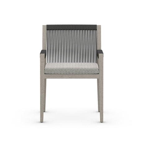 Sherwood Outdoor Dining Armchair, Weathered Grey - Kings Fine Art & Decor