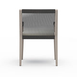 Sherwood Outdoor Dining Armchair, Weathered Grey - Kings Fine Art & Decor