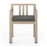 Monterey Outdoor Dining Armchair, Washed Brown - Kings Fine Art & Decor