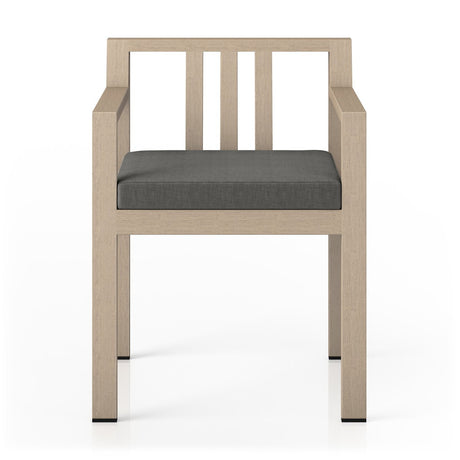 Monterey Outdoor Dining Armchair, Washed Brown - Kings Fine Art & Decor