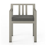 Monterey Outdoor Dining Armchair, Weathered Grey - Kings Fine Art & Decor