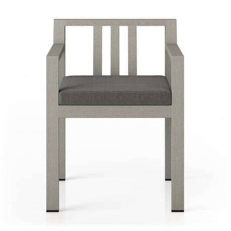 Monterey Outdoor Dining Armchair, Weathered Grey - Kings Fine Art & Decor