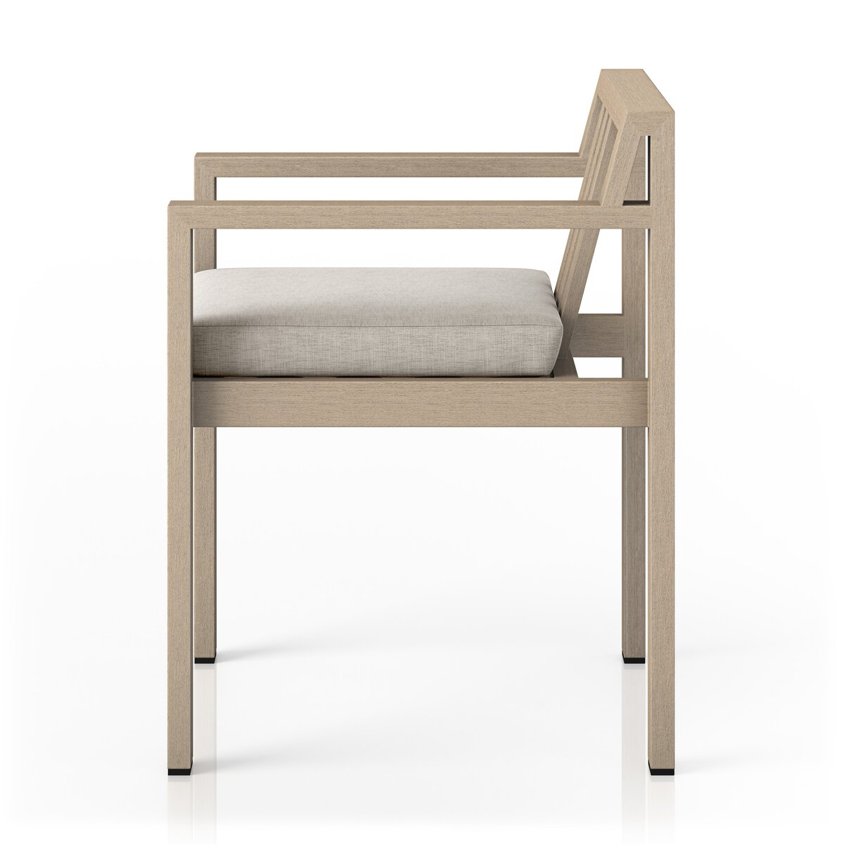 Monterey Outdoor Dining Armchair, Washed Brown - Kings Fine Art & Decor