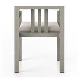Monterey Outdoor Dining Armchair, Weathered Grey - Kings Fine Art & Decor