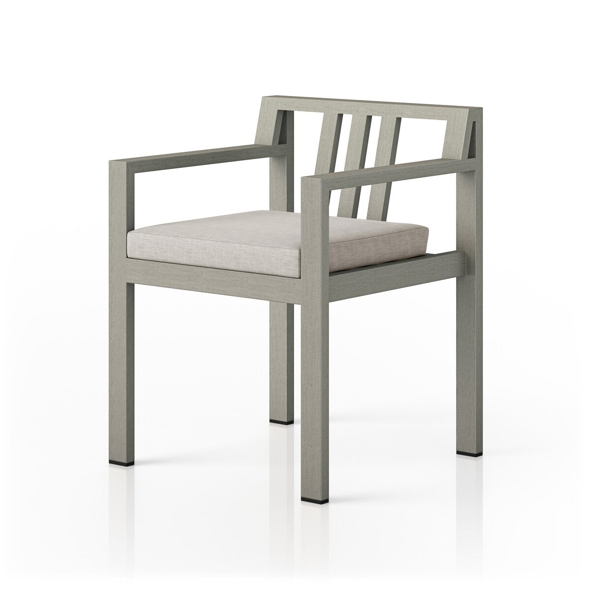Monterey Outdoor Dining Armchair, Weathered Grey - Kings Fine Art & Decor