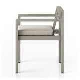 Monterey Outdoor Dining Armchair, Weathered Grey - Kings Fine Art & Decor