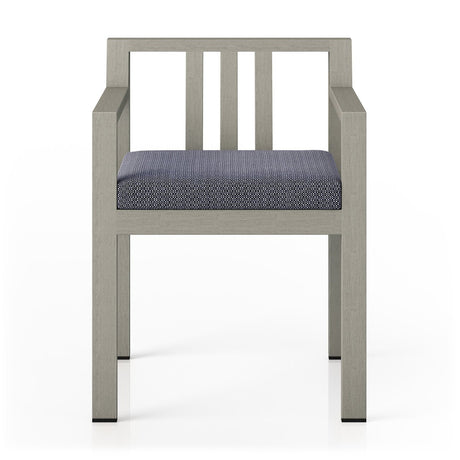 Monterey Outdoor Dining Armchair, Weathered Grey - Kings Fine Art & Decor
