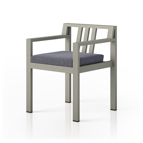 Monterey Outdoor Dining Armchair, Weathered Grey - Kings Fine Art & Decor